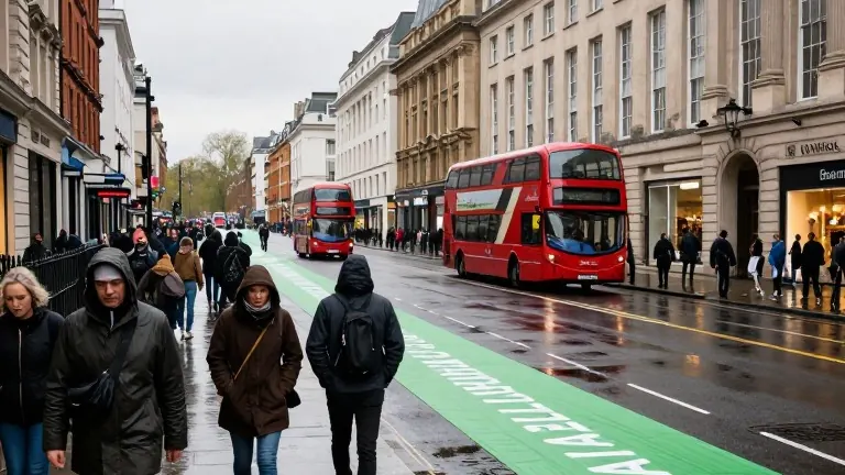 Illustration for: Oxford Street Closes to Traffic as Mayor Khan Launches Pedestrian Zone